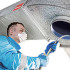 Cleaning and disinfecting ventilation system