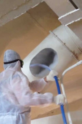 Cleaning and disinfecting ventilation system